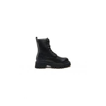 Ghete dama  304342288 - Piele naturala - 41 EU - Negru