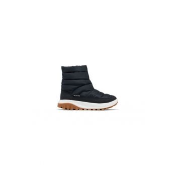 Ghete dama  Snowtrot Mid - negru - material textil -