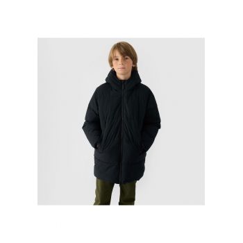 Jacheta sport  lunga - caldura - neagra - poliester - pentru baieti