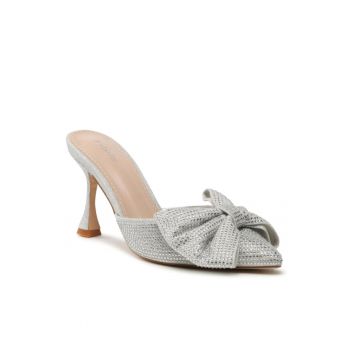 Papuci dama -  302871513 - Argintiu - Textil