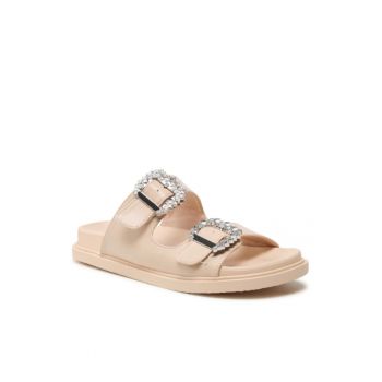 Papuci dama -  302872336 - Bej - Piele ecologica