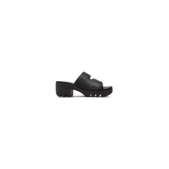 Papuci dama  303683375 - Piele naturala - Negru