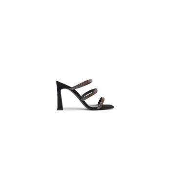 Papuci dama  303874179 - Piele naturala - 37 EU - Negru