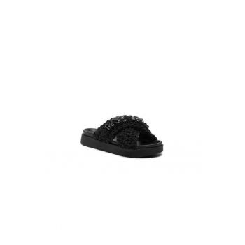 Papuci dama  303970970 - Textil - Negru