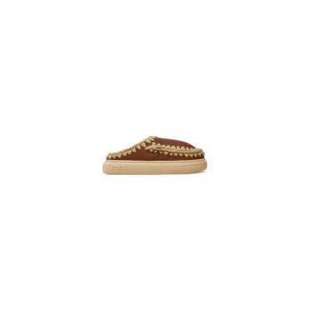 Papuci dama  304507816 - Piele naturala - Maro