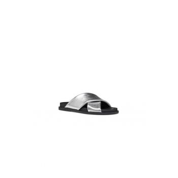 Papuci dama  304625749 - Piele naturala - 39 EU - Argintiu