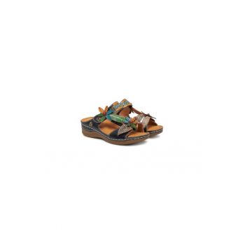 Papuci dama  305012470 - Piele naturala - Negru