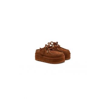 Papuci dama  305208637 - Piele naturala - Maro