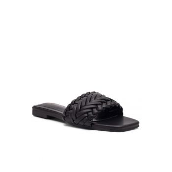 Papuci dama -  5904862690988 - Negru - Piele ecologica
