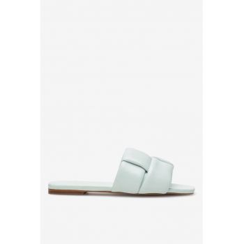 Papuci dama  5905588349501 - Piele naturala - Verde