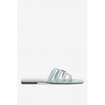 Papuci dama  5905588360735 - Piele naturala - Verde