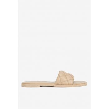 Papuci dama  5905588427957 - Piele naturala - Bej