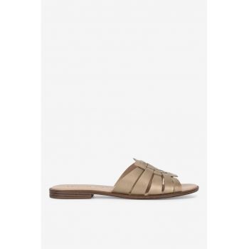 Papuci dama  5905588572664 - Piele naturala - Auriu