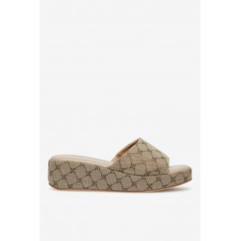 Papuci dama  5905588650904 - Textil - Bej