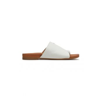 Slapi dama -  84782 - Piele naturala - Alb