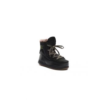 Ghete dama  300811481 - Piele ecologica - 35 EU - Negru