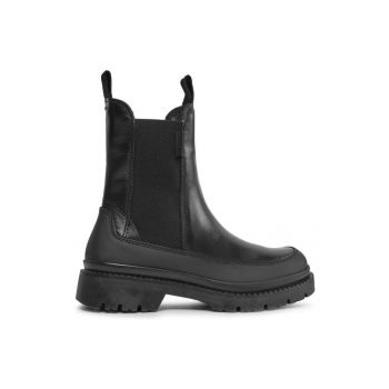 Ghete dama  303175894 - Piele naturala - Negru