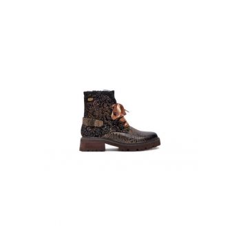 Ghete dama  304357039 - Piele naturala - 37 EU - Maro
