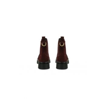 Ghete dama  304401633 - Piele naturala - 40 EU - Rosu