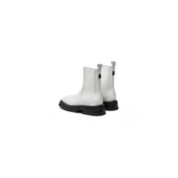 Ghete dama  304486869 - Piele naturala - Alb