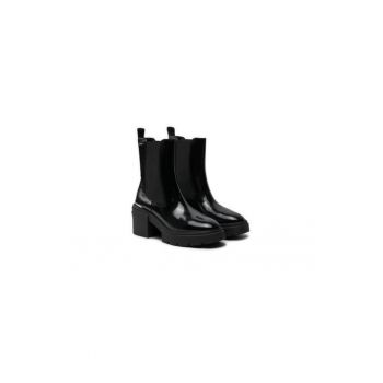 Ghete dama  304487583 - Piele naturala - 40 EU - Negru