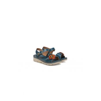 Sandale dama  305012746 - Piele naturala - Albastru