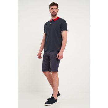 Bermude chino cu model uni