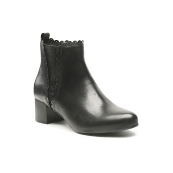 Botine dama -  301235408 - Piele naturala - Negru