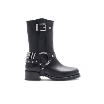 Botine dama -  590558804392838 - Piele naturala - Negru