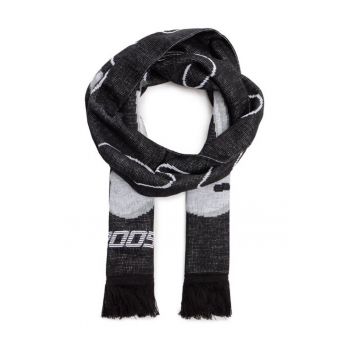 Fular unisex -  590554 - Acril - Negru - One size INTL