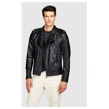 Geaca barbati -  69954 - Piele ecologica - Negru