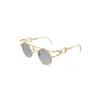 Ochelari de soare rotunzi unisex cu rame metalice