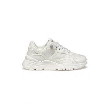 Pantofi sport cu plasa din material textil si sireturi