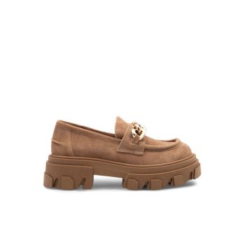 Pantofi sport dama -  Piele naturala - Maro