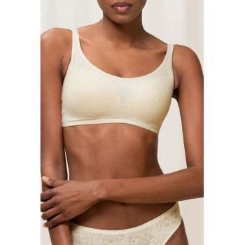 Sutien  din dantela si jerseu - Fit Smart - Vanilie - 2