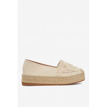 Espadrile bej de la