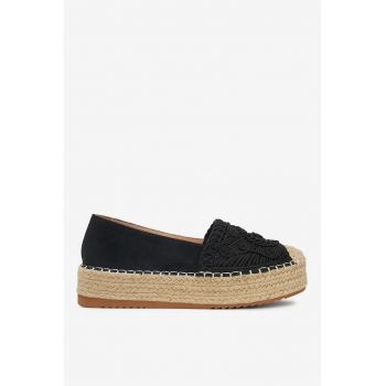Espadrile  Textil - Negru