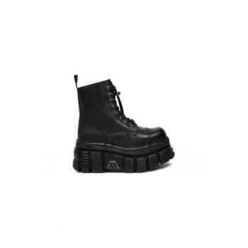 Ghete sport barbati  piele naturala - negru