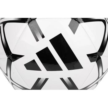 Minge de fotbal Adidas Starlancer alb cu negru marimea 5