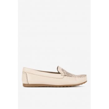 Mocasini dama  5904862308746 - Piele naturala - Bej