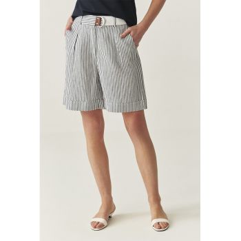 Pantaloni scurti din amestec de in