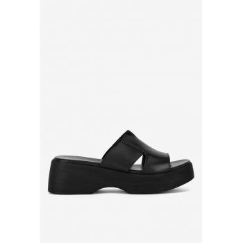 Papuci dama  5905588369523 - Piele naturala - Negru