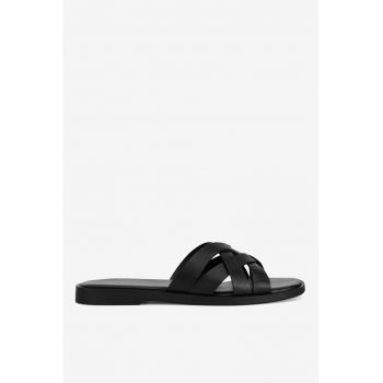 Papuci dama  5905588654377 - Piele naturala - 41 EU - Negru