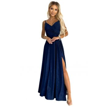 Rochie eleganta dama -  Chara - albastra inchis