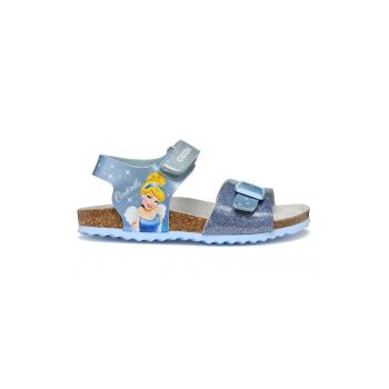 Sandale cu imprimeu si velcro