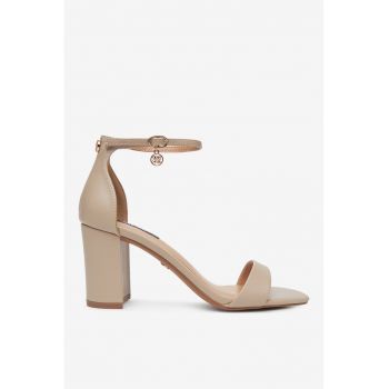 Sandale dama  5904862882062 - Piele ecologica - Bej