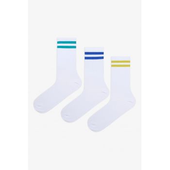 Set de sosete lungi striate - 3 perechi