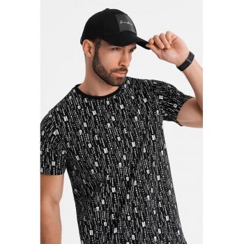 Tricou de bumbac cu model text