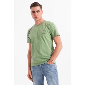 Tricou de bumbac cu pete decorative
