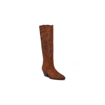 Cizme cowboy -  maro - piele naturala -